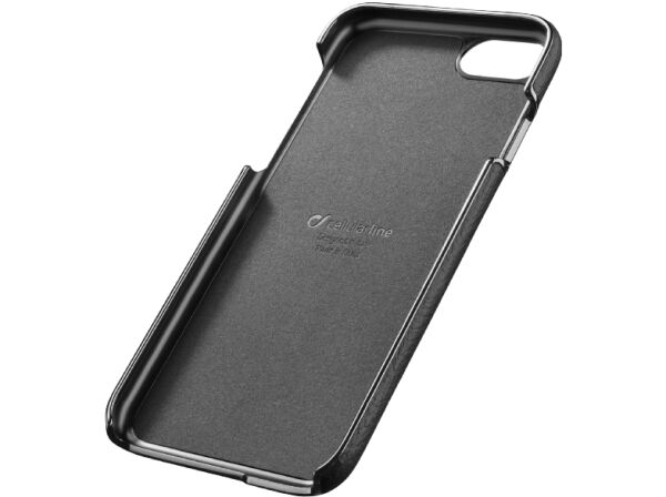 Cellular Line iPhone 7/8 ile Uyumlu Lüx Deri Kılıf Siyah