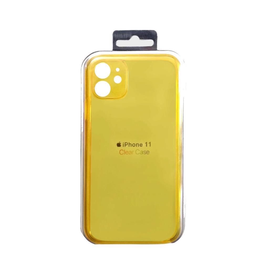 iPhone 11 ile Uyumlu Şeffaf Kılıf Sarı