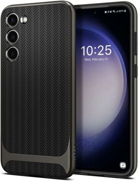 Spigen Galaxy S23 Plus ile Uyumlu Kılıf Neo Hybrid Gunmetal
