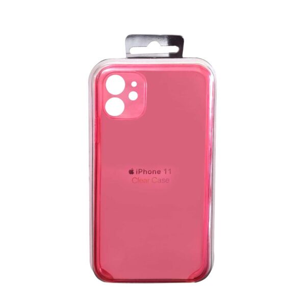 iPhone 11 ile Uyumlu Şeffaf Kılıf Pembe