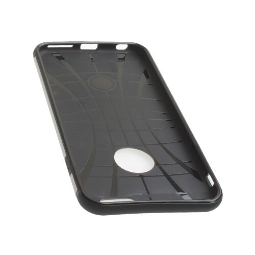 iPhone 6S Plus/6 Plus ile Uyumlu Double Hard Koruma Kılıfı Light Silver
