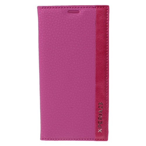 Xperia Z3 ile Uyumlu Magnum Serisi Yan Model Kapaklı Kılıf Pembe