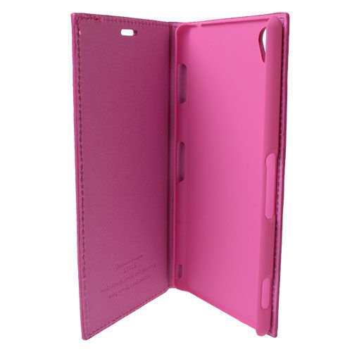 Xperia Z3 ile Uyumlu Magnum Serisi Yan Model Kapaklı Kılıf Pembe