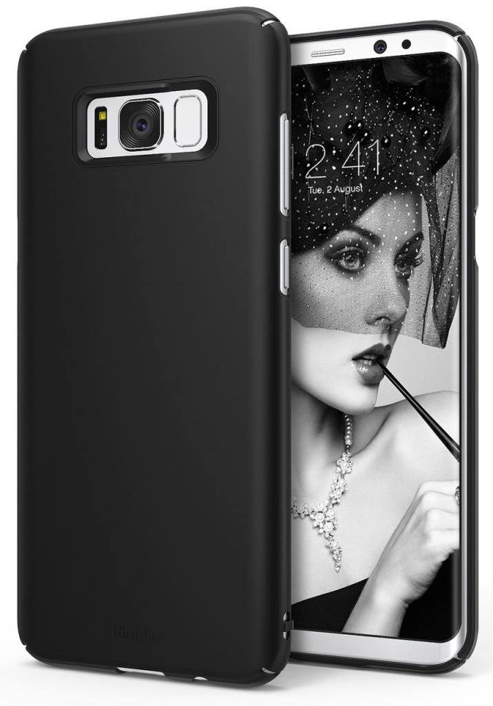 Ringke Slim Galaxy S8 Plus ile Uyumlu Kılıf SF Black