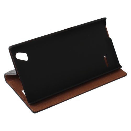 T50 ile Uyumlu Magnum Kartlıklı Standlı Kılıf Siyah