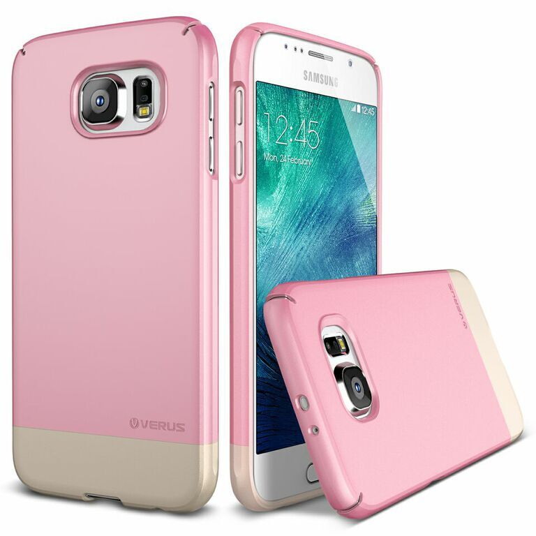 Verus Galaxy S6 ile Uyumlu Case 2Link Kılıf Sugar Pink