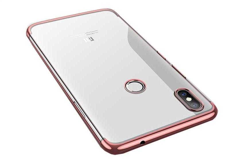 Zore Mi 8 ile Uyumlu Glitter Silikon Kılıf Rose Gold