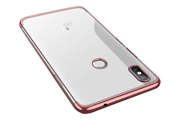 Zore Mi 8 ile Uyumlu Glitter Silikon Kılıf Rose Gold