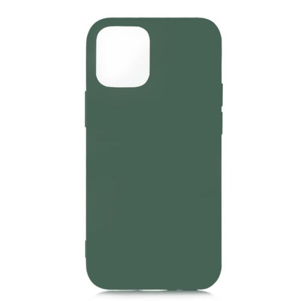 iPhone 12 ile Uyumlu Cappy Silikon Kılıf (6.7'') Yeşil