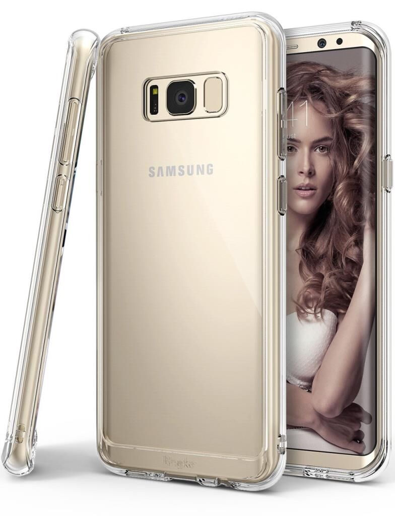 Ringke Fusion Galaxy S8 Plus ile Uyumlu Kılıf Crystal Clear