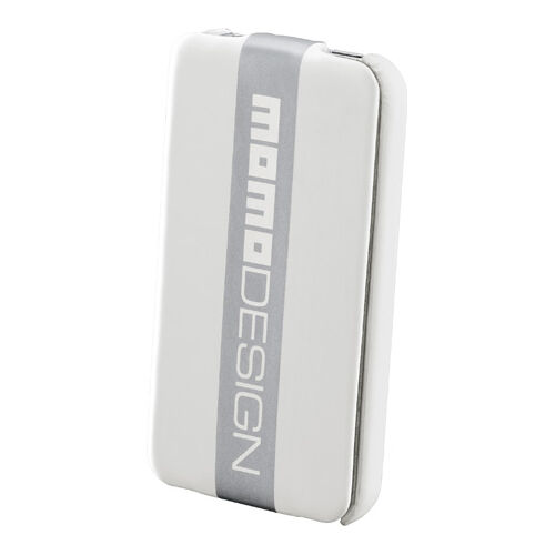 Cellular Line iPhone 4/4S ile Uyumlu Momo Desing  Flap Deri Kılıf Beyaz MOMOFLIPHONE4SW (Out)
