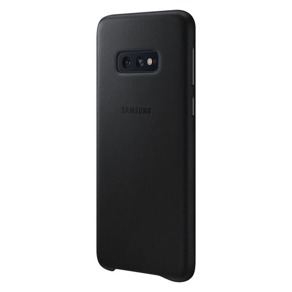 Galaxy S10e ile Uyumlu Kılıf Leather Cover Siyah EF-VG970LBEGWW