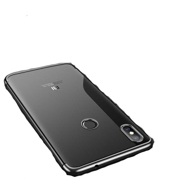 Zore Mi 8 ile Uyumlu Glitter Silikon Kılıf Siyah