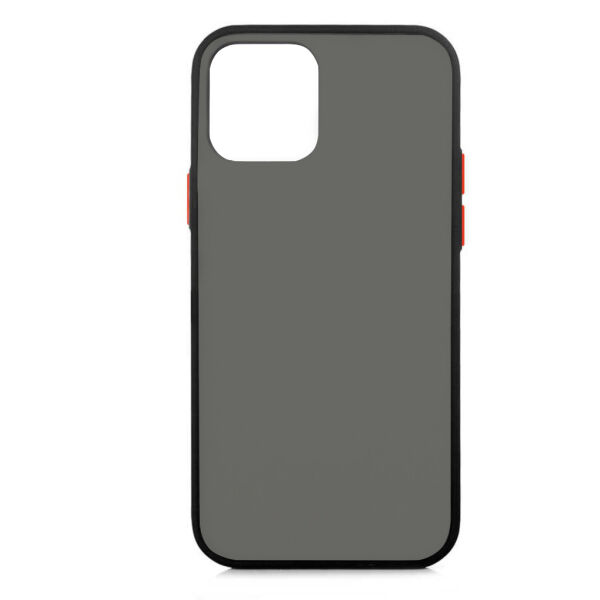 iPhone 12 Mini (5.4'') ile Uyumlu Lent Silikon Kılıf Siyah