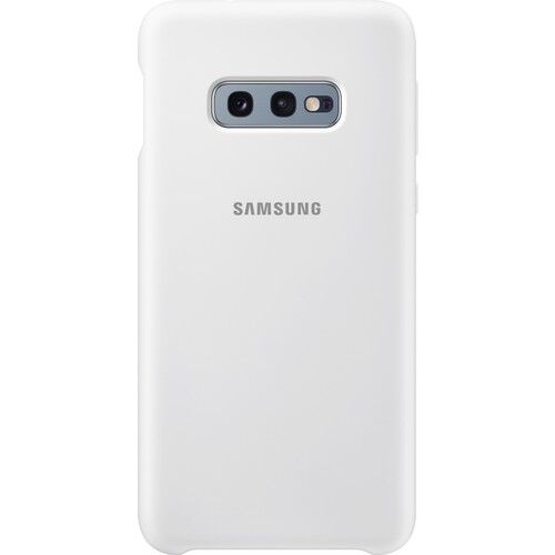 Galaxy S10e ile Uyumlu Kılıf Silicone Cover Beyaz EF-PG970