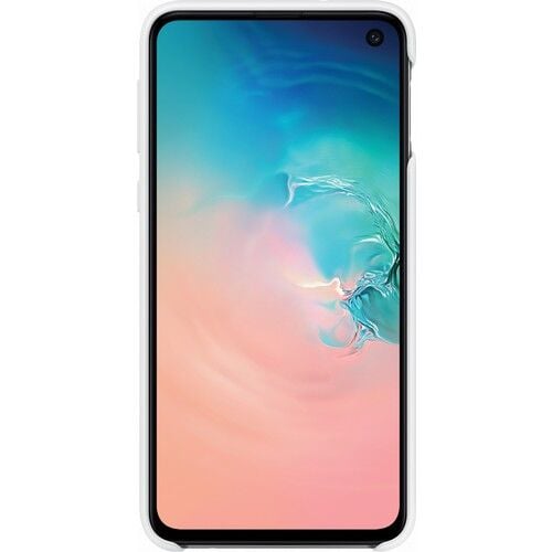 Galaxy S10e ile Uyumlu Kılıf Silicone Cover Beyaz EF-PG970