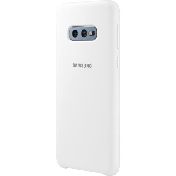 Galaxy S10e ile Uyumlu Kılıf Silicone Cover Beyaz EF-PG970
