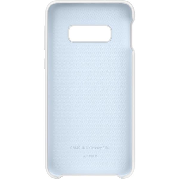 Galaxy S10e ile Uyumlu Kılıf Silicone Cover Beyaz EF-PG970