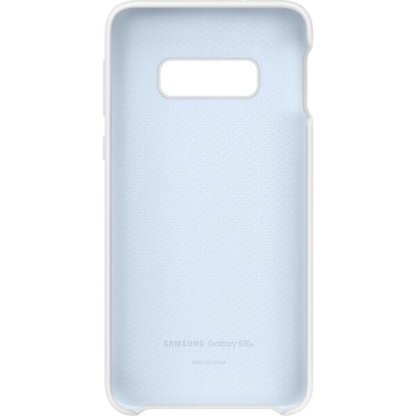 Galaxy S10e ile Uyumlu Kılıf Silicone Cover Beyaz EF-PG970