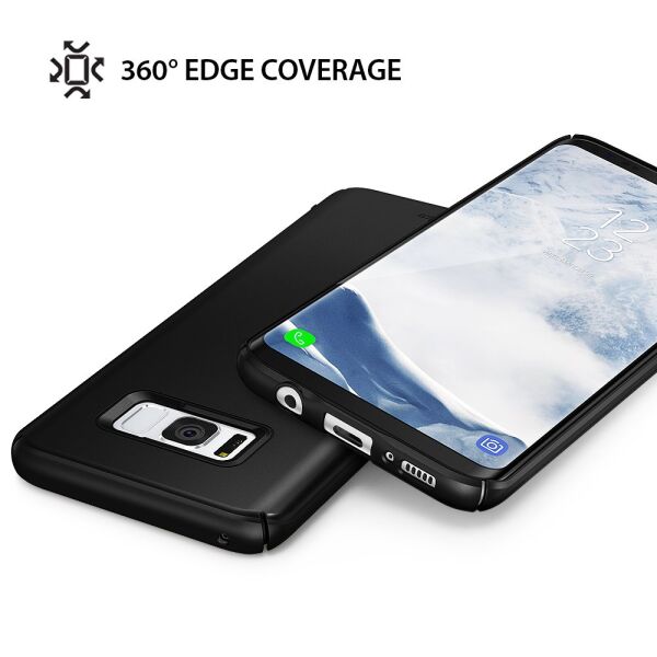 Ringke Slim Galaxy S8 ile Uyumlu Kılıf Sf Black
