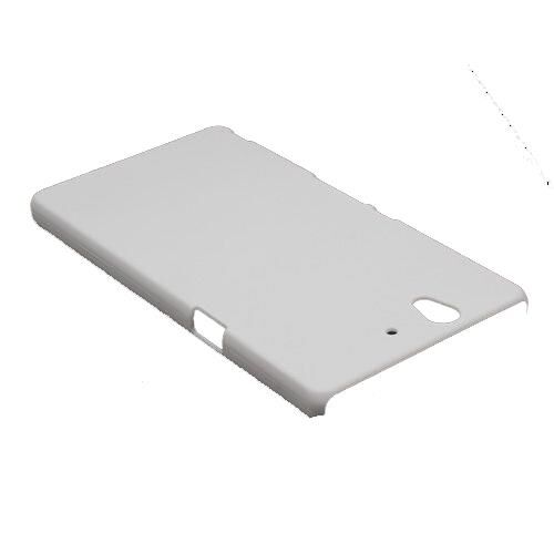 Xperia Z ile Uyumlu Sert Kauçuk Kılıf Beyaz