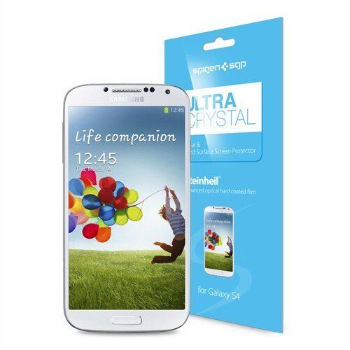 Spigen Galaxy S4 ile Uyumlu Ekran Koruyucu Ultra Crystal Steinheil