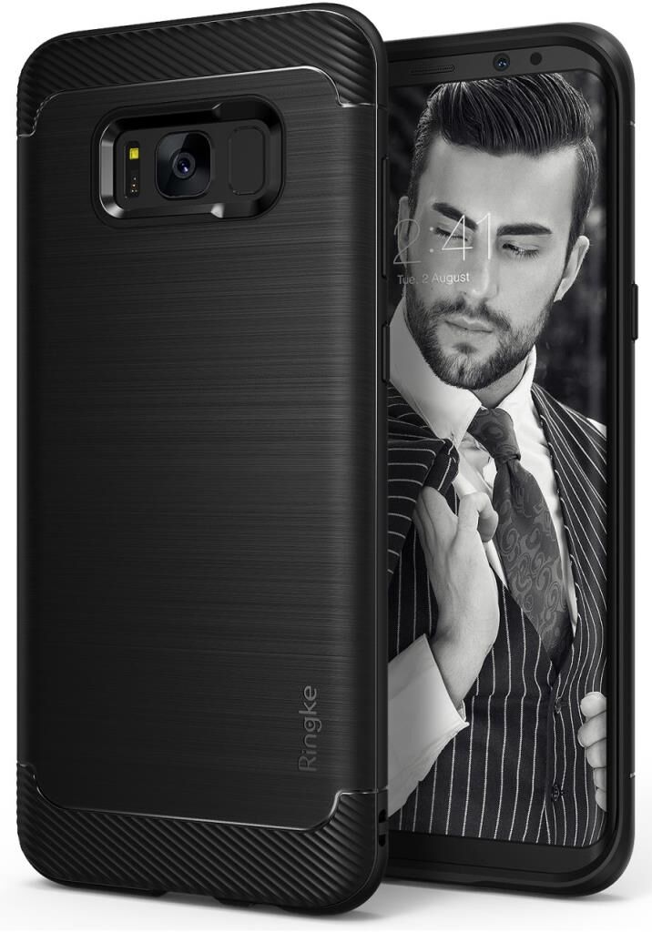 Ringke Onyx Galaxy S8 ile Uyumlu Kılıf Black Ultra Extra Darbe Dağıtıcı Tam Koruma
