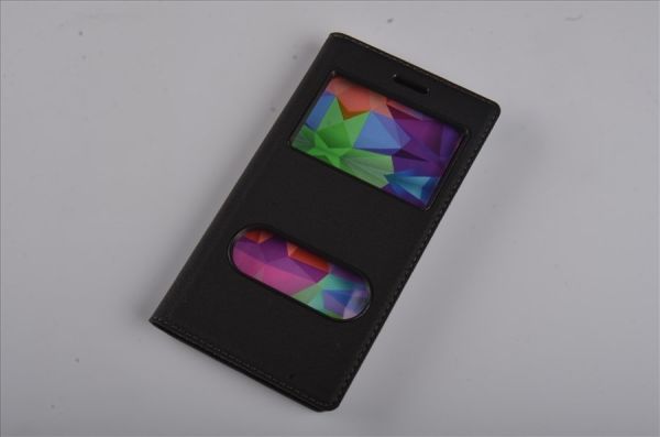 Jopus Xperia X ile Uyumlu Suni Deri KK-147 Kapaklı Koruma Kılıfı Siyah