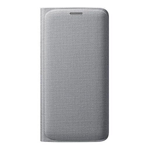 Galaxy S6 Edge ile Uyumlu Flip Wallet (Tekstil) Gri EF-WG925BSEGWW (Out)
