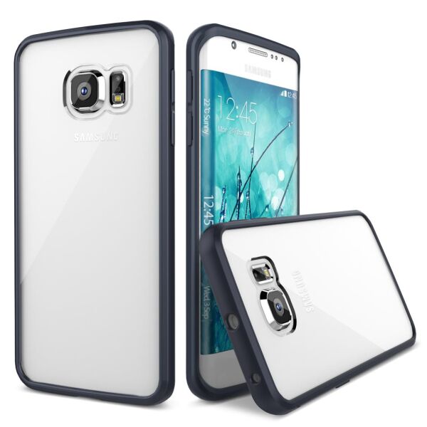 Verus Galaxy S6 Edge ile Uyumlu Crystal Mixx Series Kılıf Black