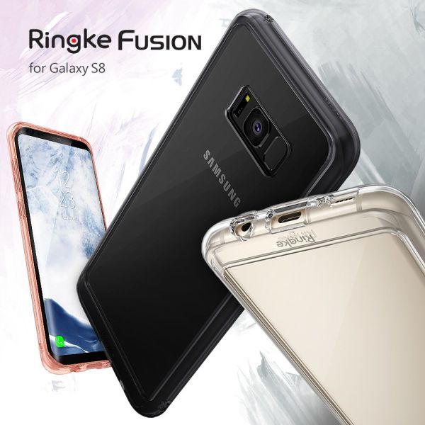 Ringke Fusion Galaxy S8 ile Uyumlu Kılıf Crystal Clear