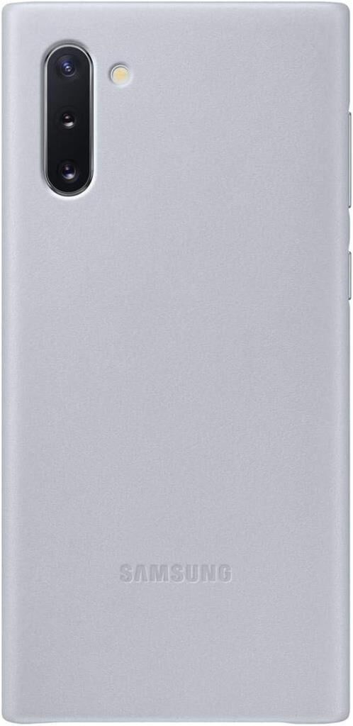 Galaxy Note 10 ile Uyumlu Deri Kılıf Gri EF-VN970LJEGWW