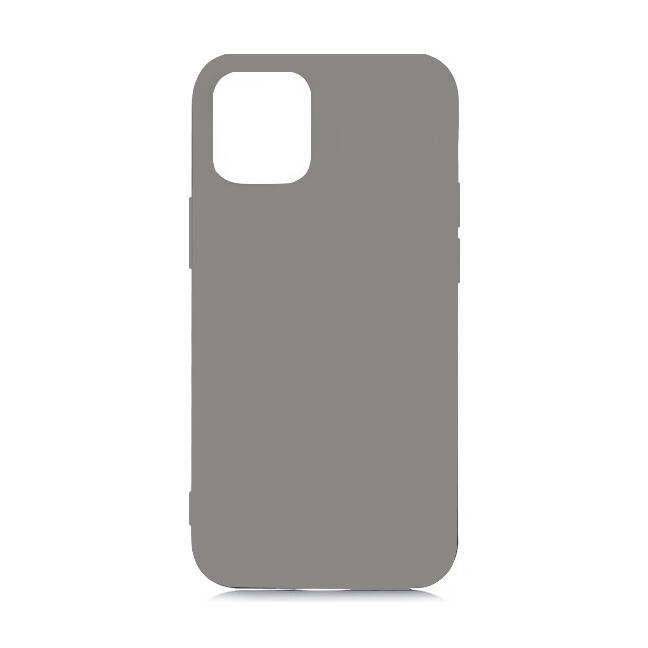 iPhone 12 Pro Max ile Uyumlu Cappy Silikon Kılıf (6.7'') Gri