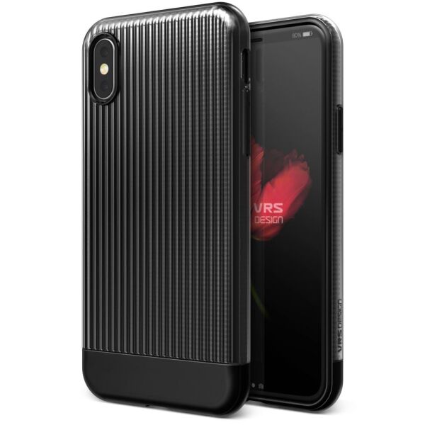 VRS Design iPhone X ile Uyumlu Shine Coat Kılıf Black