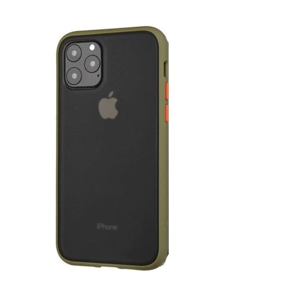 iPhone 12 Pro Max ile Uyumlu Lent Silikon Kılıf (6.7'') Haki