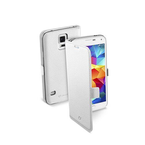 Cellular Line Galaxy S5 ile Uyumlu Book Essential Kapaklı Kılıf Beyaz BOOKESSENGALS5W