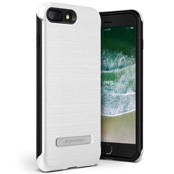 VRS iPhone 8 Plus/7 Plus ile Uyumlu New Duo Guard Kılıf Cream White