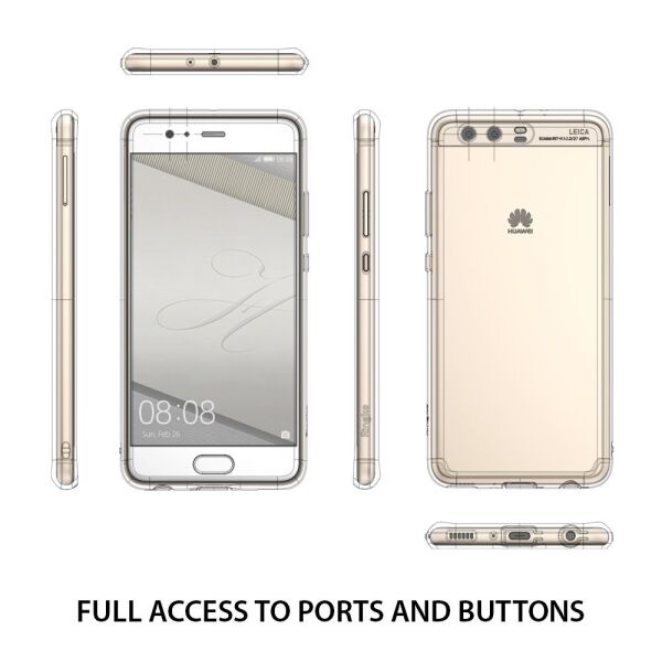 Ringke Fusion P10 Plus ile Uyumlu Kılıf Crystal Clear