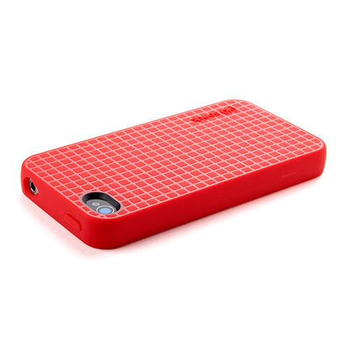 Speck iPhone 4S/4 ile Uyumlu PixelSkin HD Silikon Kılıf Kırmızı