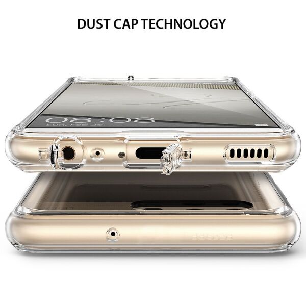 Ringke Fusion P10 ile Uyumlu Kılıf Crystal Clear TPU Bumper Extra Darbe Emici