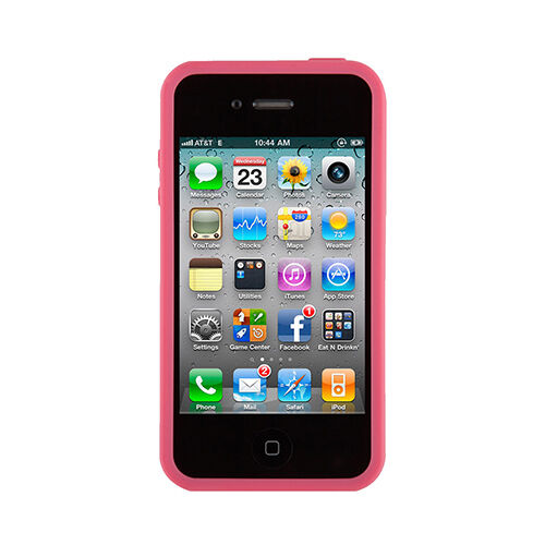 Speck iPhone 4S/4 ile Uyumlu PixelSkin HD Silikon Kılıf Pembe