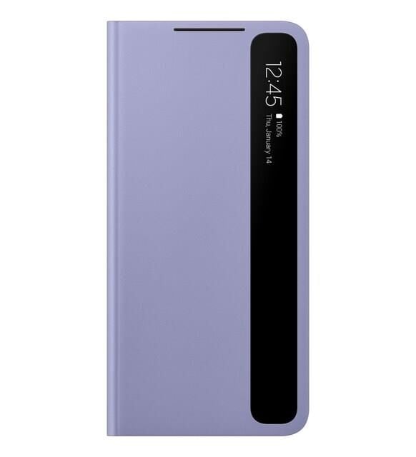 Galaxy S21 Plus ile Uyumlu Smart Clear View Kılıf-Mor EF-ZG996CVEGTR