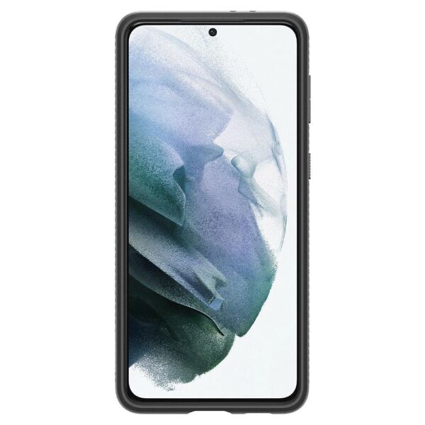 Spigen Galaxy S21 ile Uyumlu Kılıf Liquid Air Matte Black