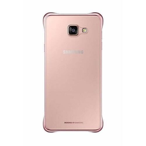 Galaxy A7 (2016) A710F ile Uyumlu Clear Back Cover Kılıf Pembe EF-QA710CZEGWW