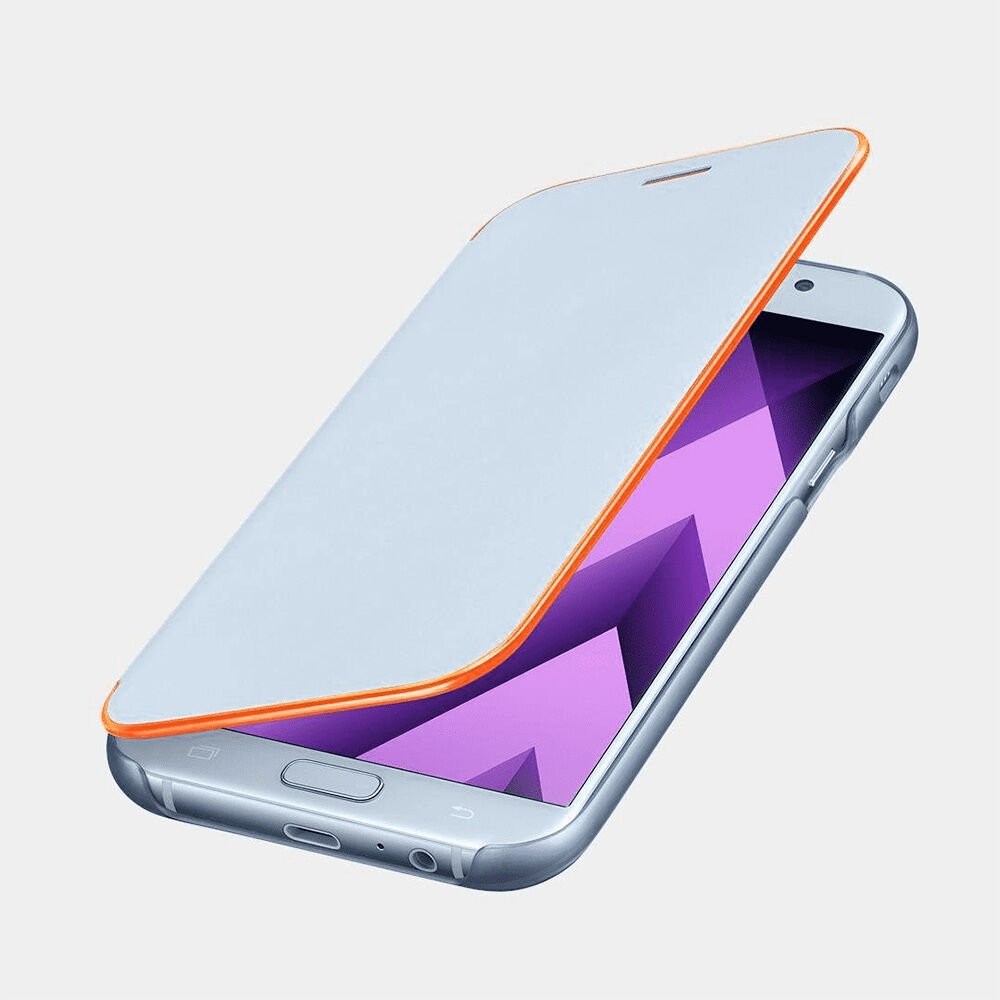 Galaxy A7(2017) ile Uyumlu Neon Flip Cover Mavi EF-FA720PLEGWW (Out)