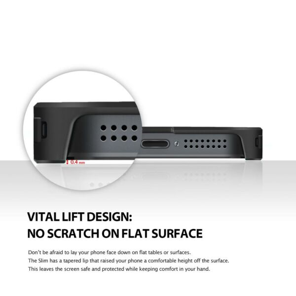 Ringke Slim iPhone SE/ 5S/ 5 ile Uyumlu Kılıf SF Black İnce Şık Tasarım