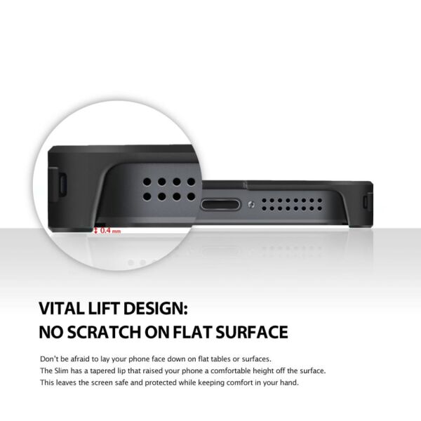 Ringke Slim iPhone SE/ 5S/ 5 ile Uyumlu Kılıf SF Black İnce Şık Tasarım