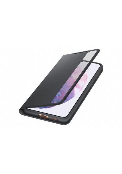 Galaxy S21 Plus ile Uyumlu Smart Clear View Kılıf-Siyah EF-ZG996CBEGTR