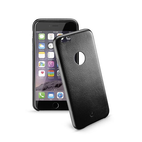 Cellular Line iPhone 6S Plus/6 Plus ile Uyumlu Class Suni Deri Kılıf Siyah CLASSIPH655K