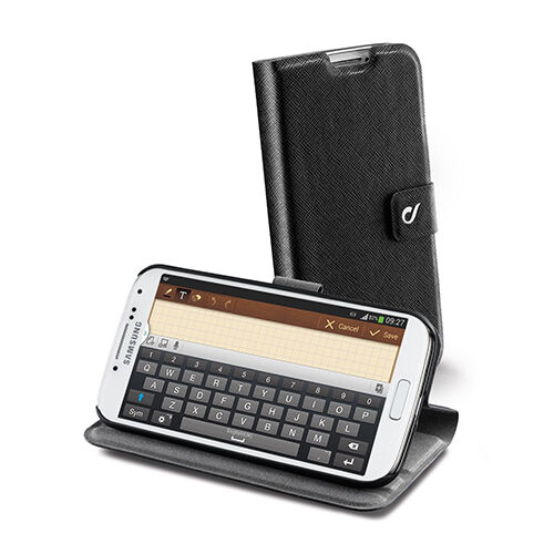 Cellular Line N9000 Galaxy Note 3 ile Uyumlu Vision Slim Standlı Kılıf Siyah VISIONSLNOTE3BK